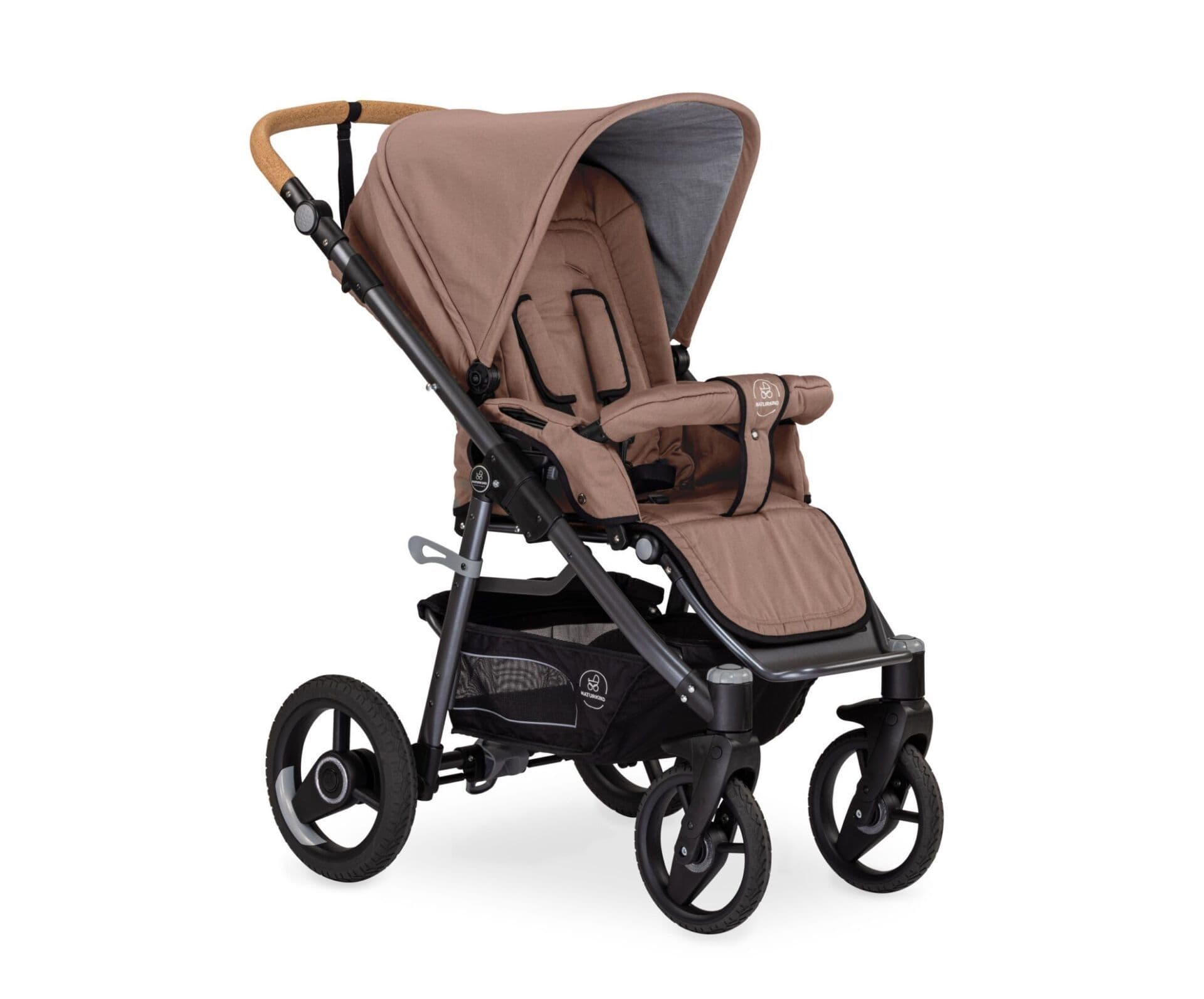 Naturkind Lux Evo Klapvogn - Mokka